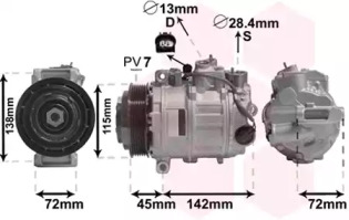 VAN WEZEL 3000k635 -  Компрессор, кондиционер
